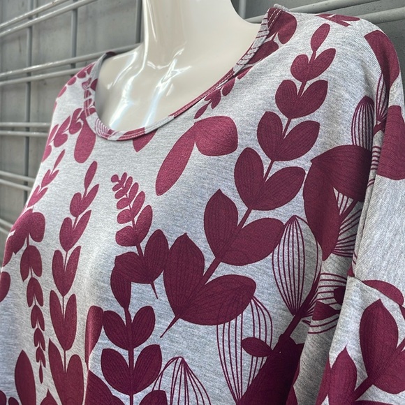LLR Leaf Printed 🍂 Irma Tunic Top-0030 - Picture 2 of 11
